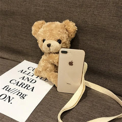 Girls Smile Bear Soft Plush Doll Lolita Handbag
