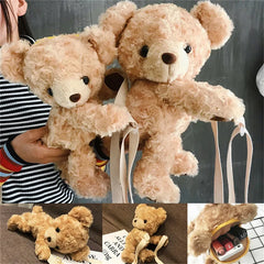 Girls Smile Bear Soft Plush Doll Lolita Handbag