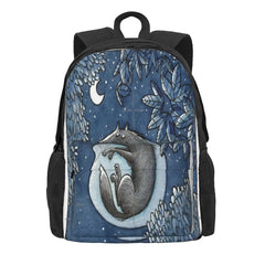 Night Wolf Backpacks Men's Bag School Bags For Boys