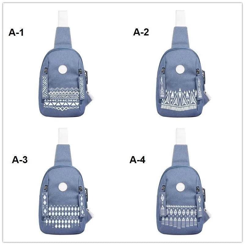 National Backpack Women Chest Shoulder Bagpack Sling Mochila Feminina
