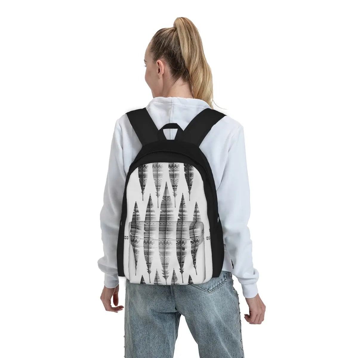 Native Bling Monochrome Backpacks Men's Backpacks Bags