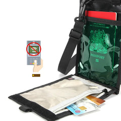 RFID Blocking Neck Wallet Travel Pouch