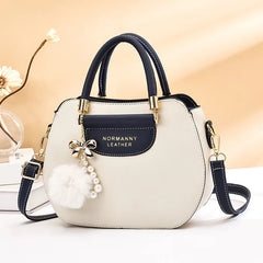 Spring Contrast Handbag Women's Shoulder Rhombus Underarm Bag