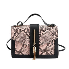 Snake Pattern Pendant Women's Shoulder Bag Hand Bag Single Shoulder Cross Bag