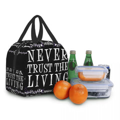 Goth Halloween Witch Quote Insulated Lunch Tote Bag