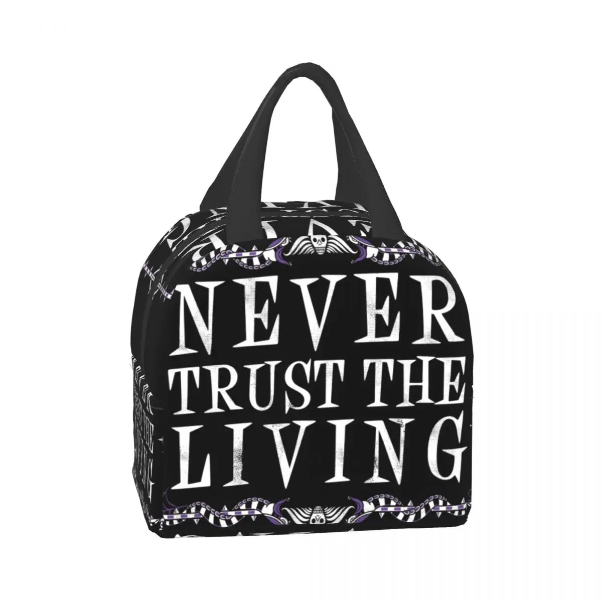 Goth Halloween Witch Quote Insulated Lunch Tote Bag