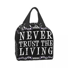 Goth Halloween Witch Quote Insulated Lunch Tote Bag