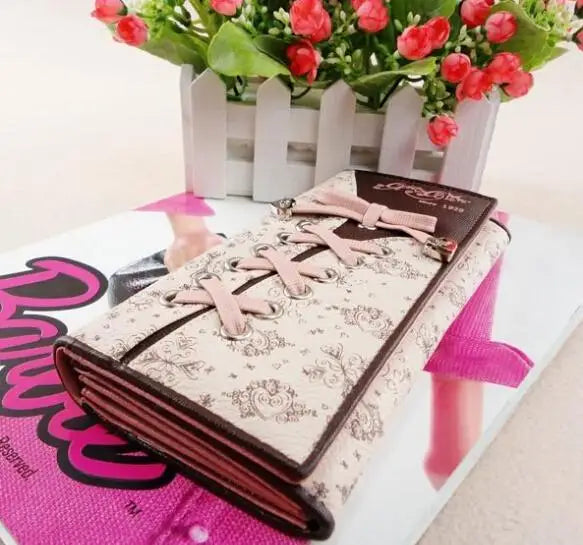 Women Wallets Locking Buckle Purses Messenger Bags A035