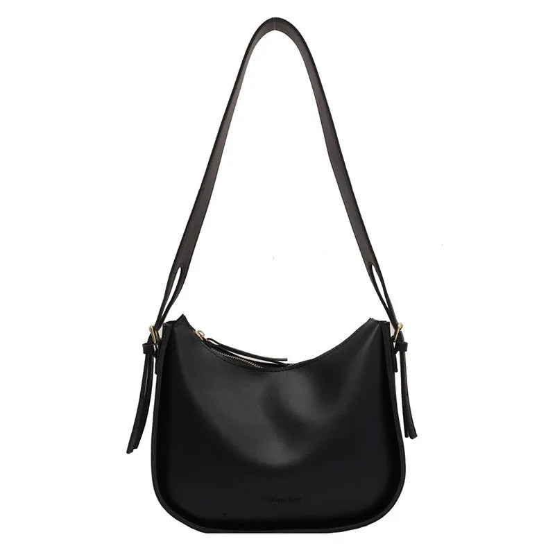 2021Autumn Retro Underarm Bag Wide Shoulder Strap Lady Messenger Bag