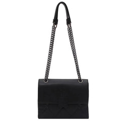 Lattice Square Crossbody Bag PU Leather Women's Handbag Chain Shoulder Bag