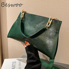Soft Leather Shoulder Bags for Women Large Capacity Female Bag