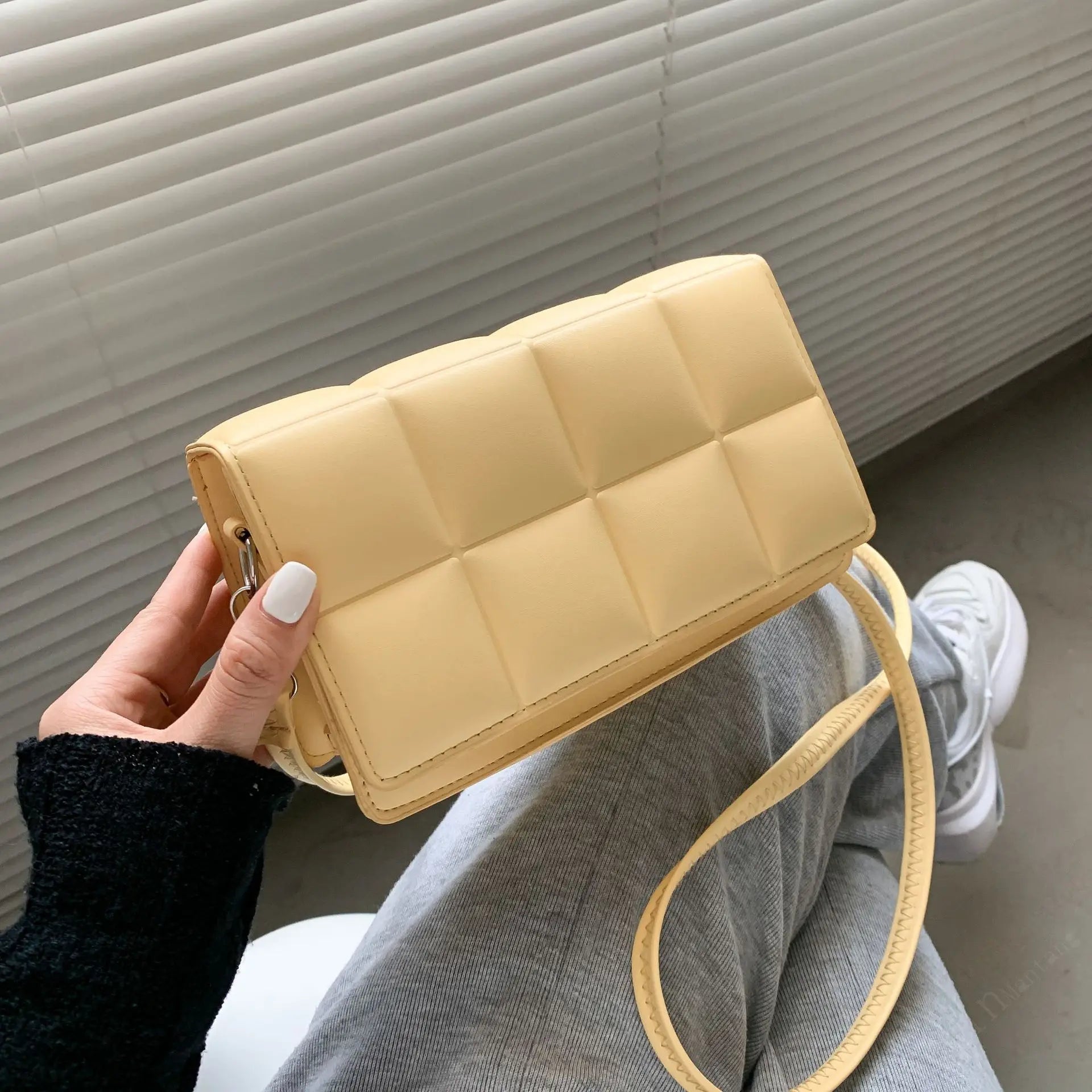 Spring Wild Shoulder Bag Plaid Bag Women Ladies Messenger Small Square Bag
