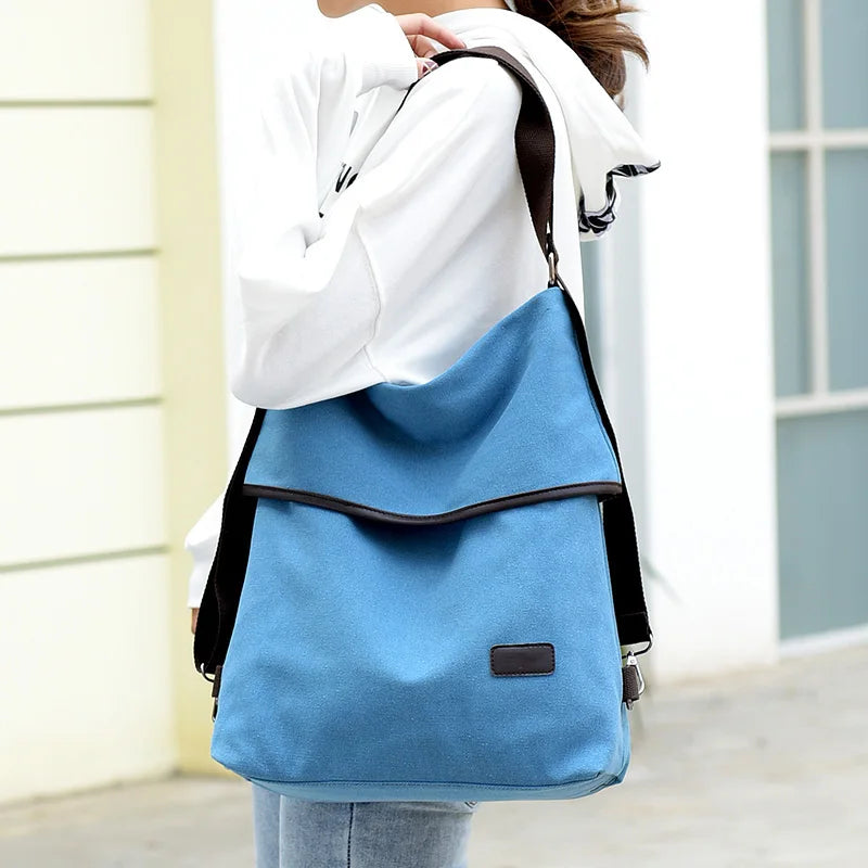 Canvas Handbags Leisure Crossbody Bags for Women Shoulder Bag Female