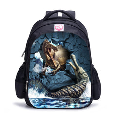 3D Printing Dinosaur School bag For Boys 13/16inch Primary Animal Children Backp