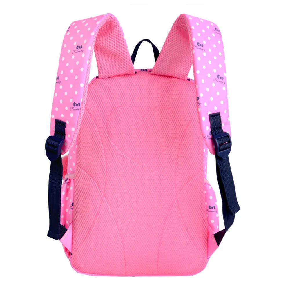 3pcs/set Printing School Bags Backpacks for Children Girls Student