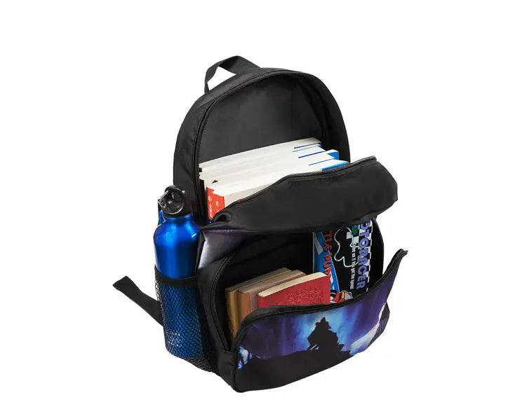 Anime Backpack Pattern School Backpack Children Boys Girls Daily Backpack