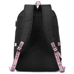 Anime Kakegurui USB Boys Girls Kids School Book Bags Women Backpack Canvas Men