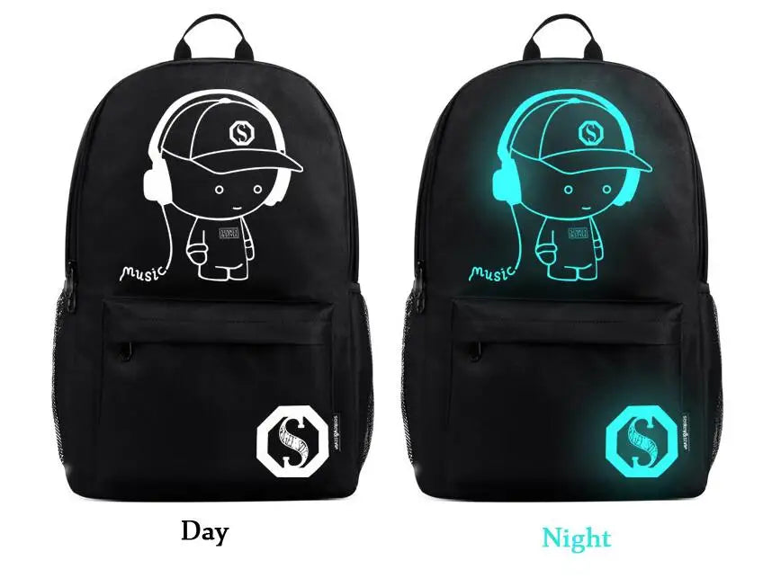 Anti-thief School Bag Boys Backpack 15-17 inches USB Charging Port Lock