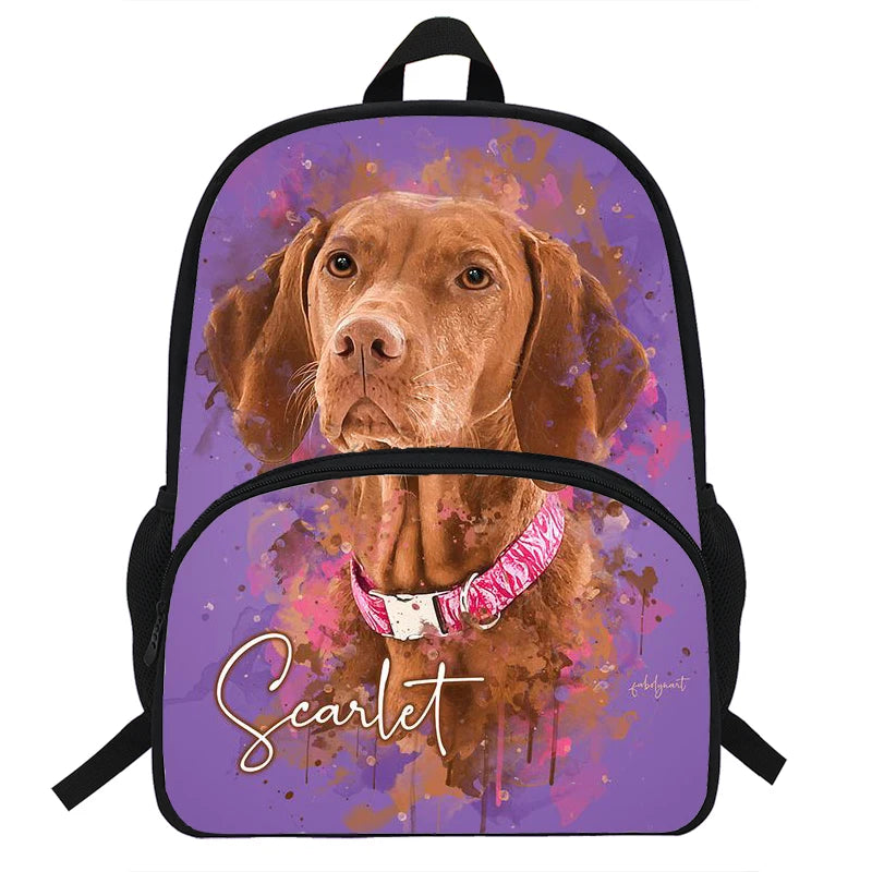 Orthopedic Children Backpack Dog Print Schoolbag Mochila For Teens