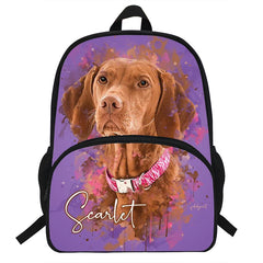 Orthopedic Children Backpack Dog Print Schoolbag Mochila For Teens