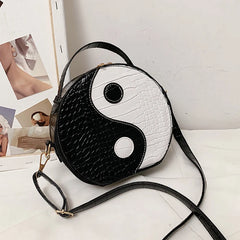 Circular Shoulder Bag Women Crossbody Messenger Handbag Phone Purse