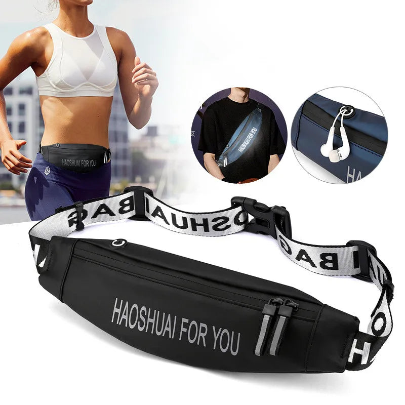Fanny Pack Waterproof Money Belt Bag Men Women Sports Travel Wallet