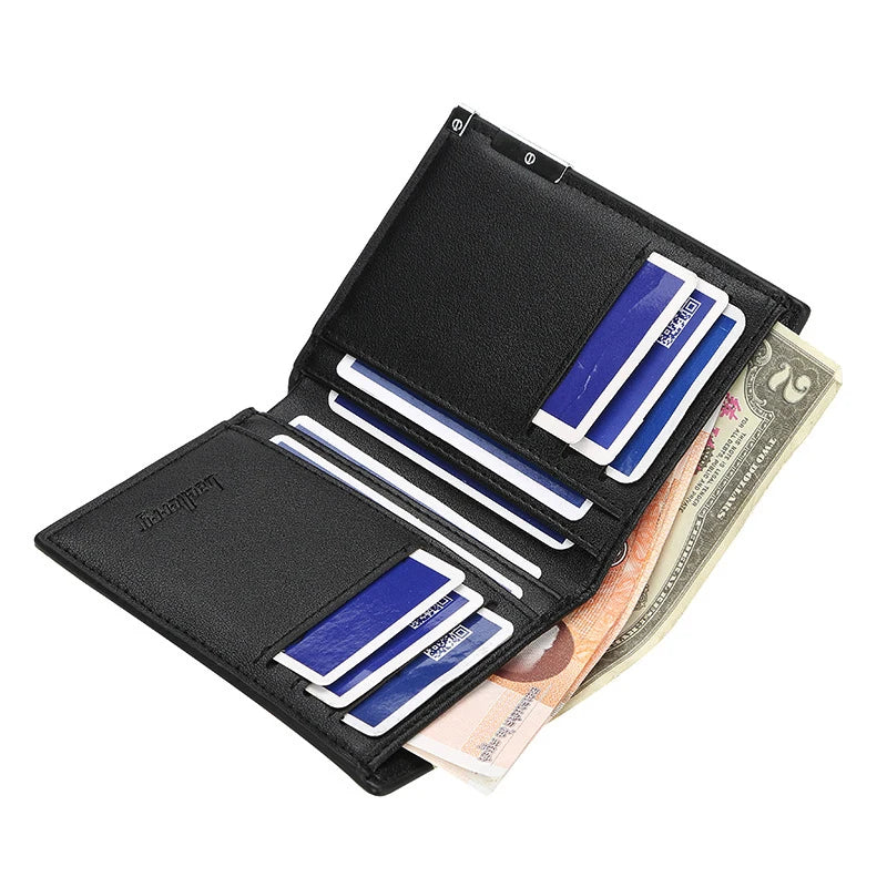 Skull Dragon Leather Wallet Slim Credit Card Holder