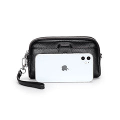 Arrivals Small Handbag Cowhide Double-layer Clutch