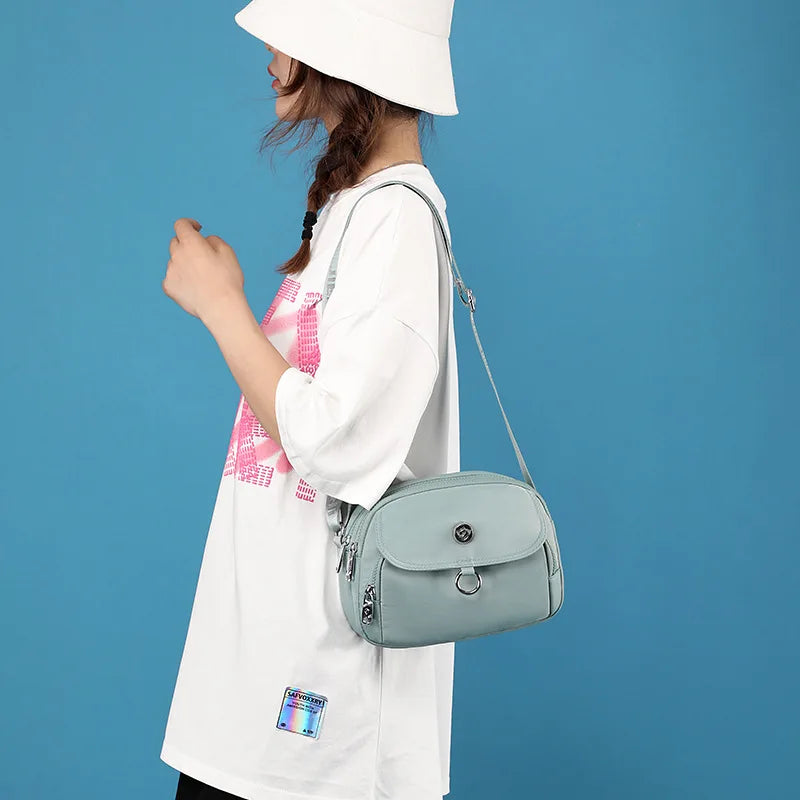 Nylon Crossbody Shoulder Bag for Women Large Capacity