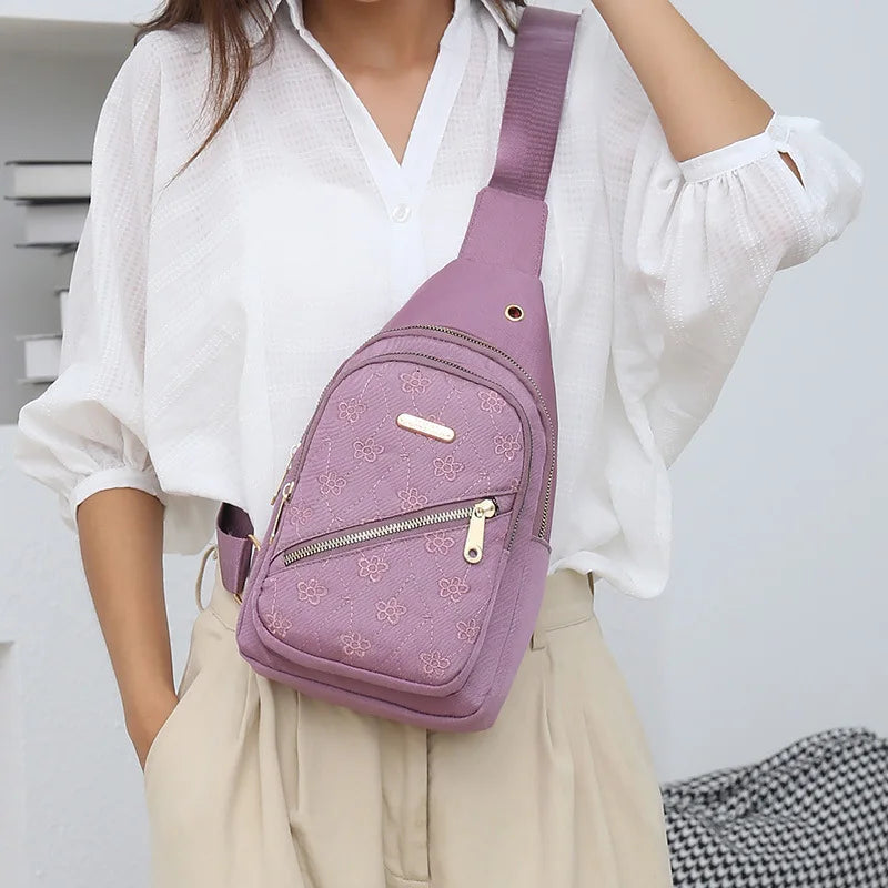 Women Large Capacity Waist Packs Crossbody Shoulder Bags Chest Bags