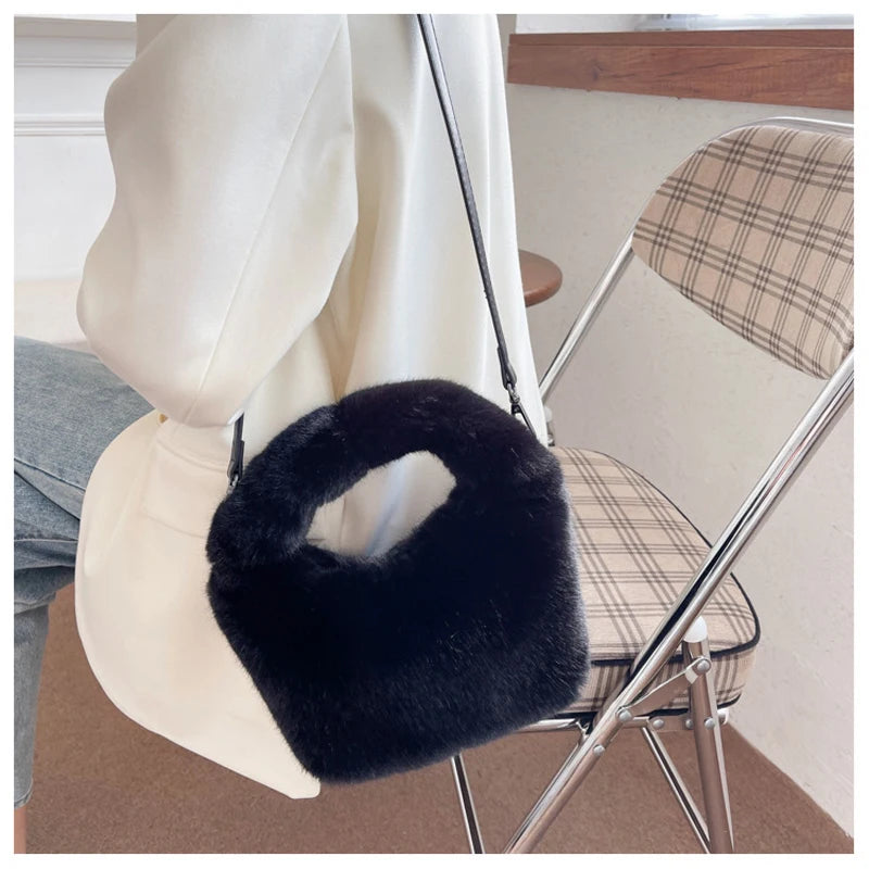 Sweet Womens Plush One Shoulder Handbag