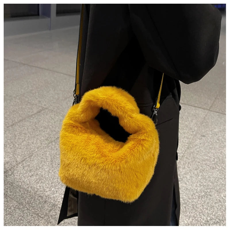 Sweet Womens Plush One Shoulder Handbag