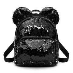 Sequins Mouse Ears Mini Backpack for Baby Girls Kids