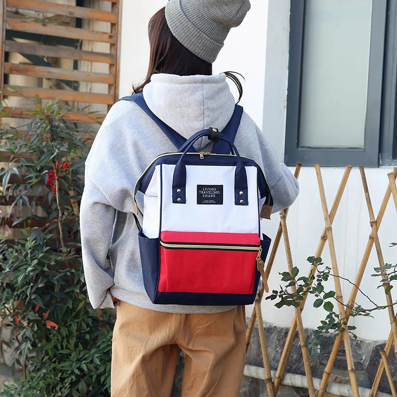 Backpack Women Backpack Pure Teenager Girl School Bag Casual Female Shoulder Bag