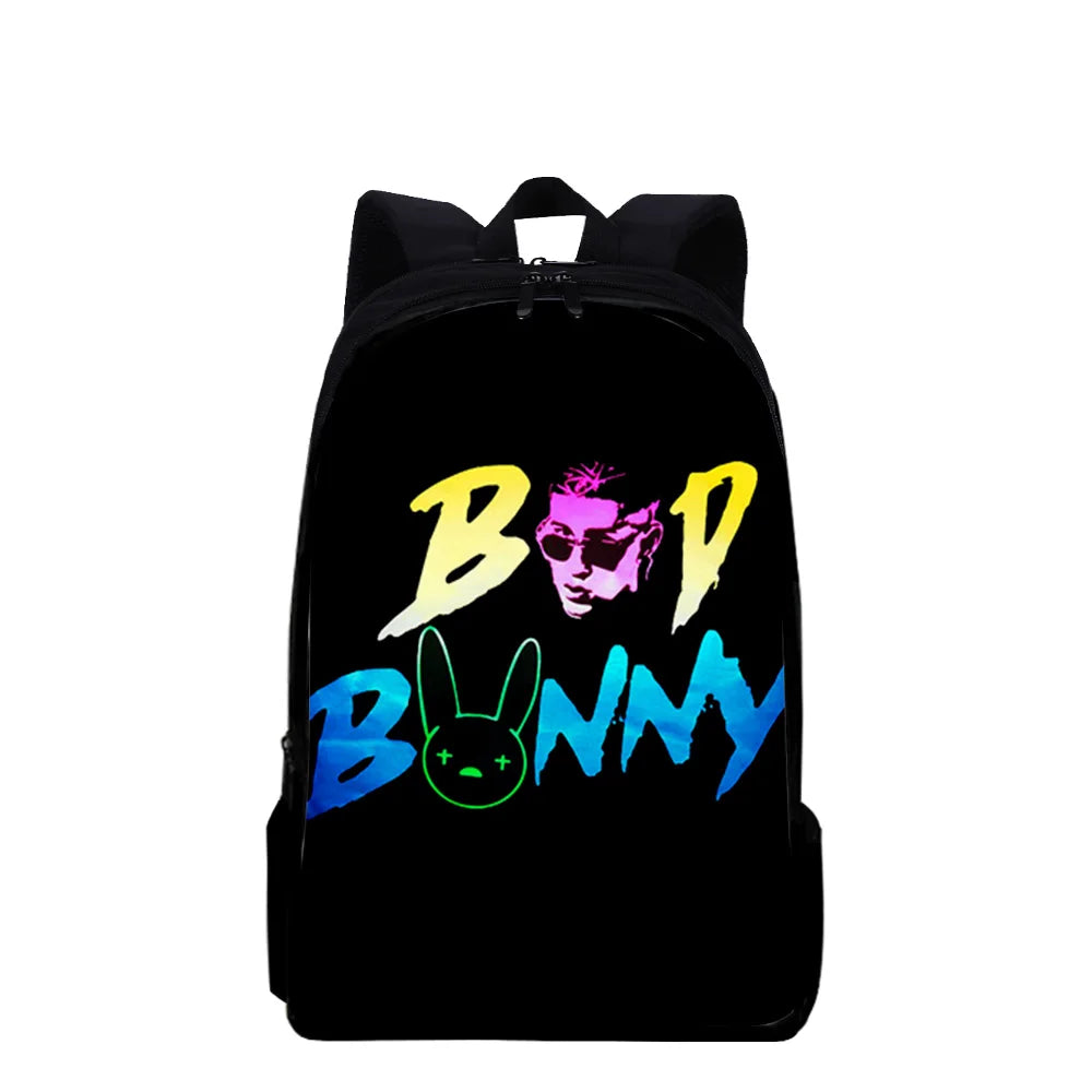 Bad Bunny Backpack Cartoon Anime Waterproof Laptop Backpack