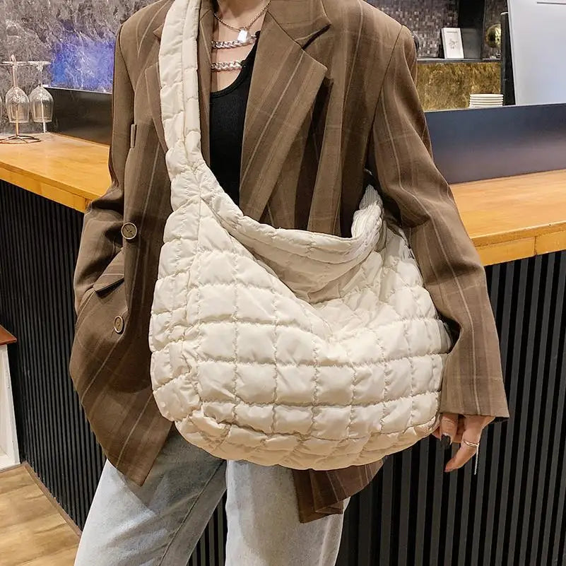 Personality Light Large Capacity Messenger Down Cotton Bag