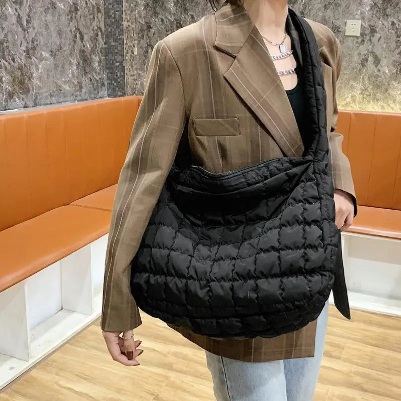Personality Light Large Capacity Messenger Down Cotton Bag