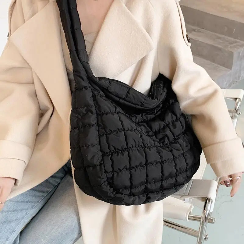 Personality Light Large Capacity Messenger Down Cotton Bag