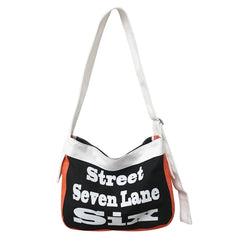 Canvas Small Square Bag Casual Crossbody Messenger Pack Girls Shoulder