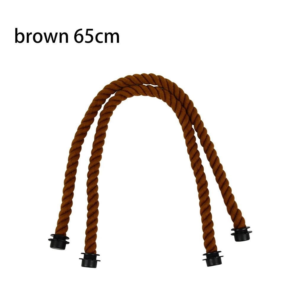 Pink Cotton Thread Rope Handles for O Bag Women's Bags