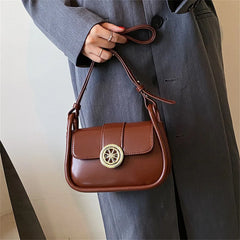 Female Crossbody Leather Bag Underarm Satchels