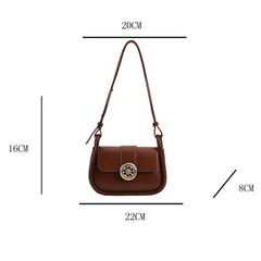 Female Crossbody Leather Bag Underarm Satchels