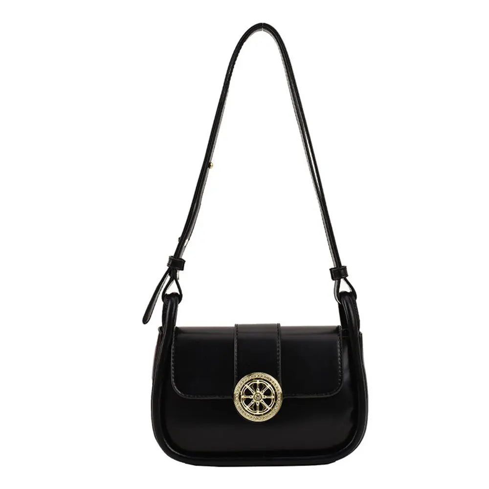 Female Crossbody Leather Bag Underarm Satchels