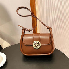 Female Crossbody Leather Bag Underarm Satchels