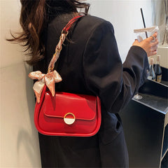 Female Crossbody Leather Bag Underarm Satchels