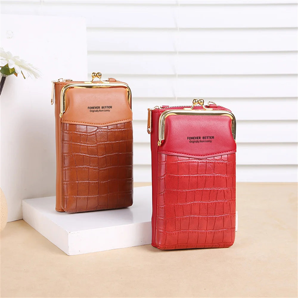 Women's Phone Purse Clutch Wallet Shoulder Messenger Bag