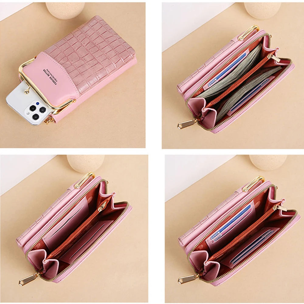 Women's Phone Purse Clutch Wallet Shoulder Messenger Bag