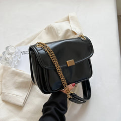 British Vintage Women's Double Chain Cross Body Shoulder Hobo Bags