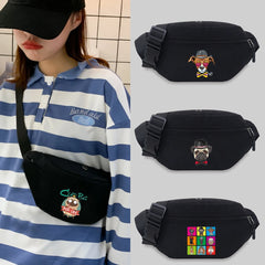 Unisex Messenger Chest Bags Student Waist Bag Dog Series Fanny Pack