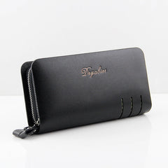 Vintage Long Clutch Men Wallet Plaid Purses Handbags Zipper Male Wallet